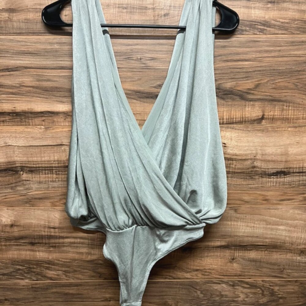 Free People intimately medium grey bodysuit